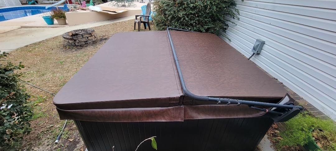BeyondNice Durable, Replacement Hot Tub Cover | Custom Made Spa Cover | 5 Year Warranty | Insulating Foam Cores 4, 5 or 6 inches Thick | Hot Tub Cover Sizes up to 96 x 96 inches customer photo 1