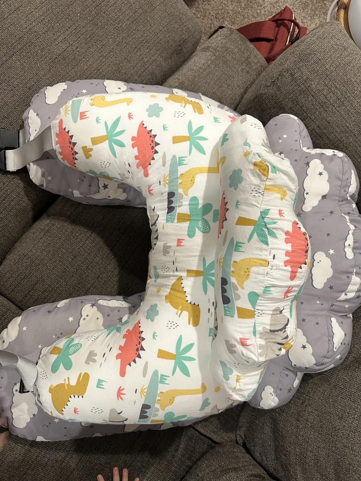 PILLANI Nursing Pillow, Breastfeeding Pillows for Enhanced Safety & Comfort for Mom & Baby, Removable Cotton Cover, Adjustable Waist Strap, Breastfeeding Essentials, Baby Registry Search customer photo 1