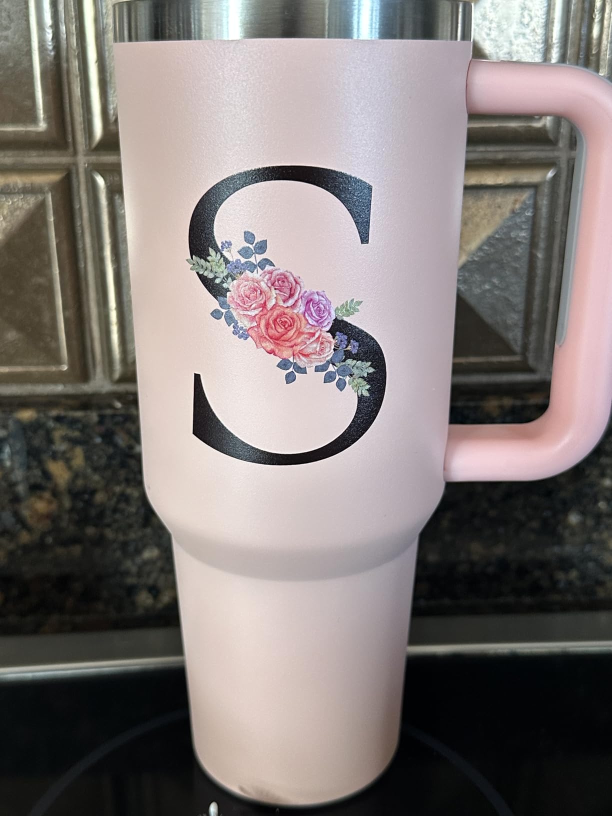 Monogrammed Gifts for Women,Gifts for Women,40oz Initial Tumbler customer photo 1
