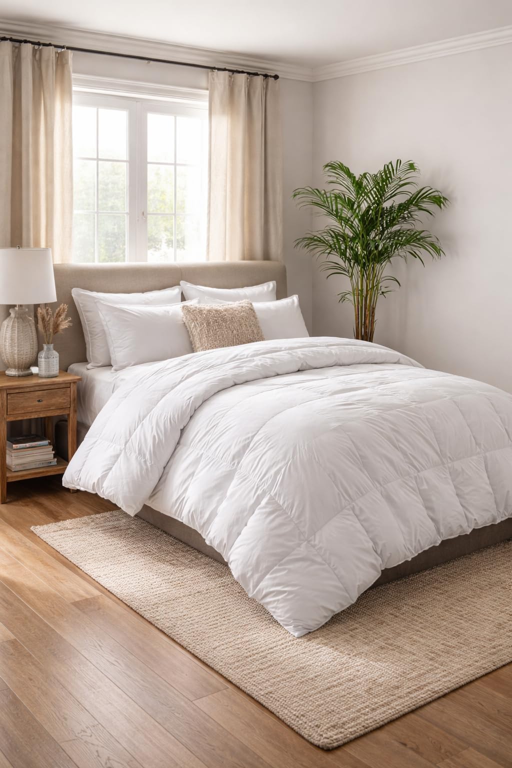 Martha Stewart Hotel Luxury Goose Feather Down Fiber Comforter Queen customer photo 1