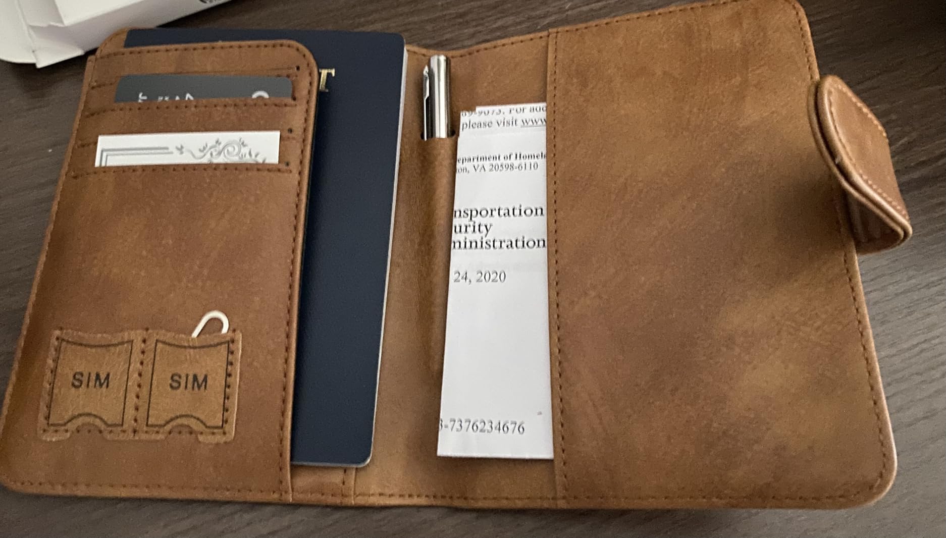LOHASLIFE Passport Holder for Travel, Rfid Blocking Passport Cover Wallet customer photo 2