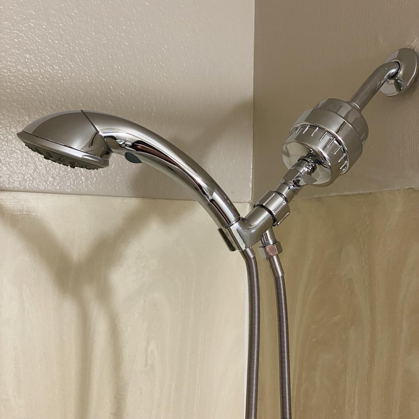 weAQUA Heavy Duty NO BS Shower Filter – 99% Removal for Hard Water, Chlorine, Fluoride, Heavy Metals, Micro-life, Organics and More customer photo 2