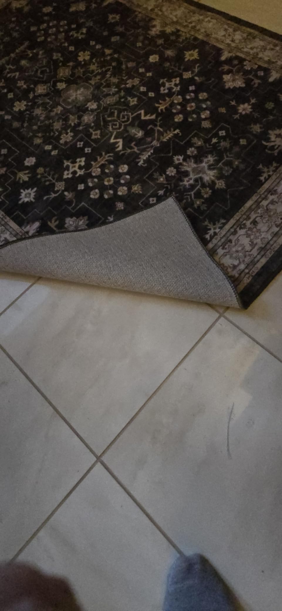 Black Boho Washable 2x6 Runner Rugs for Hallway Kitchen Bedroom Beside Laundry Room Bathroom Rug, Pet & Kids Friendly, Non Slip Low Pile Stain Resistant Soft Foldable Long 24 x 72 Floor Carpet customer photo 2