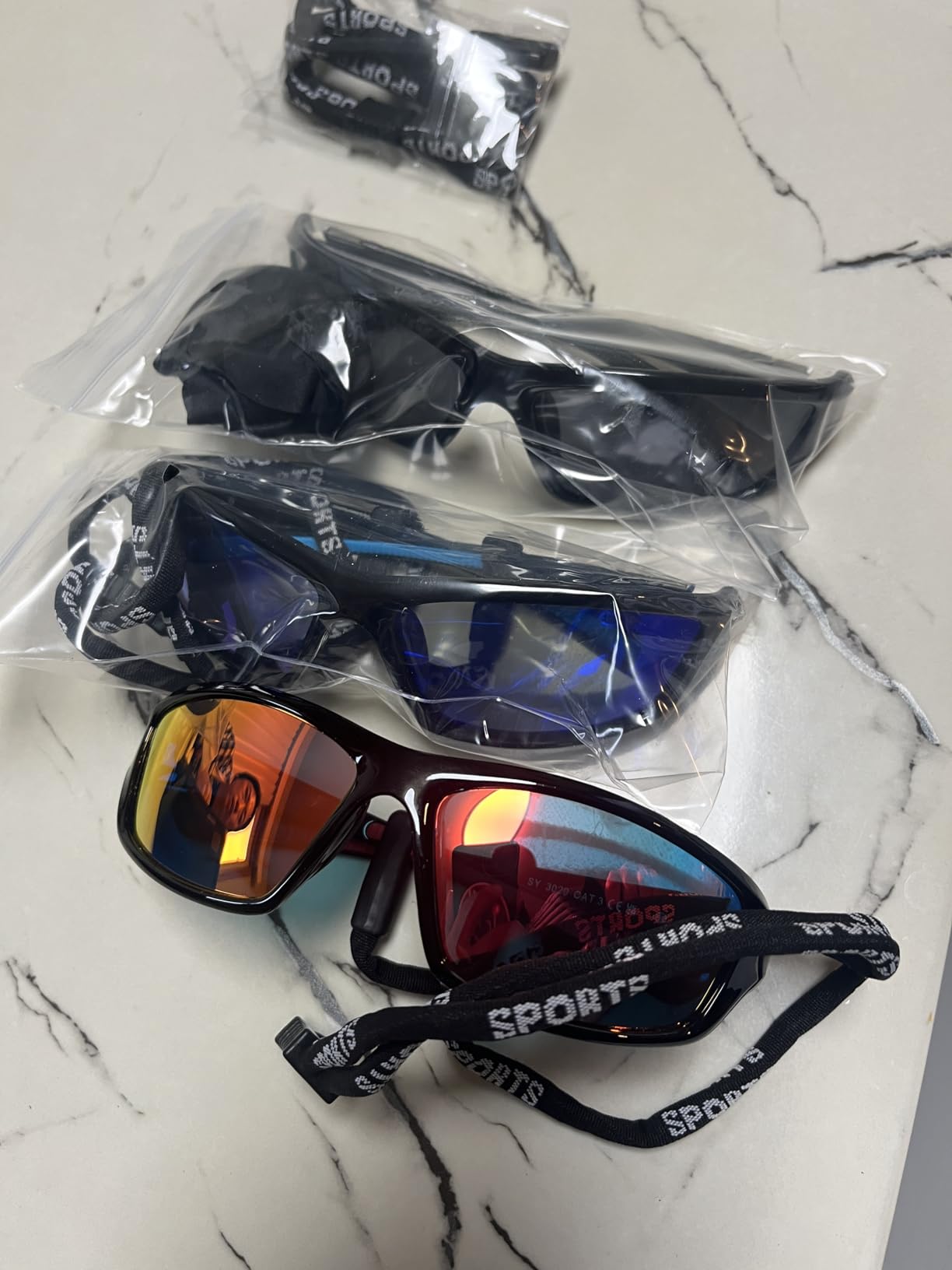 Polarized Sports Wrap Around Sunglasses Men Fishing Running Golf customer photo 1