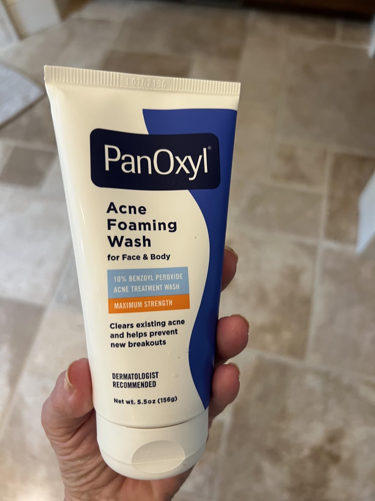 PanOxyl Acne Foaming Wash, 10% Benzoyl Peroxide, For Face & Body, 3 oz customer photo 1