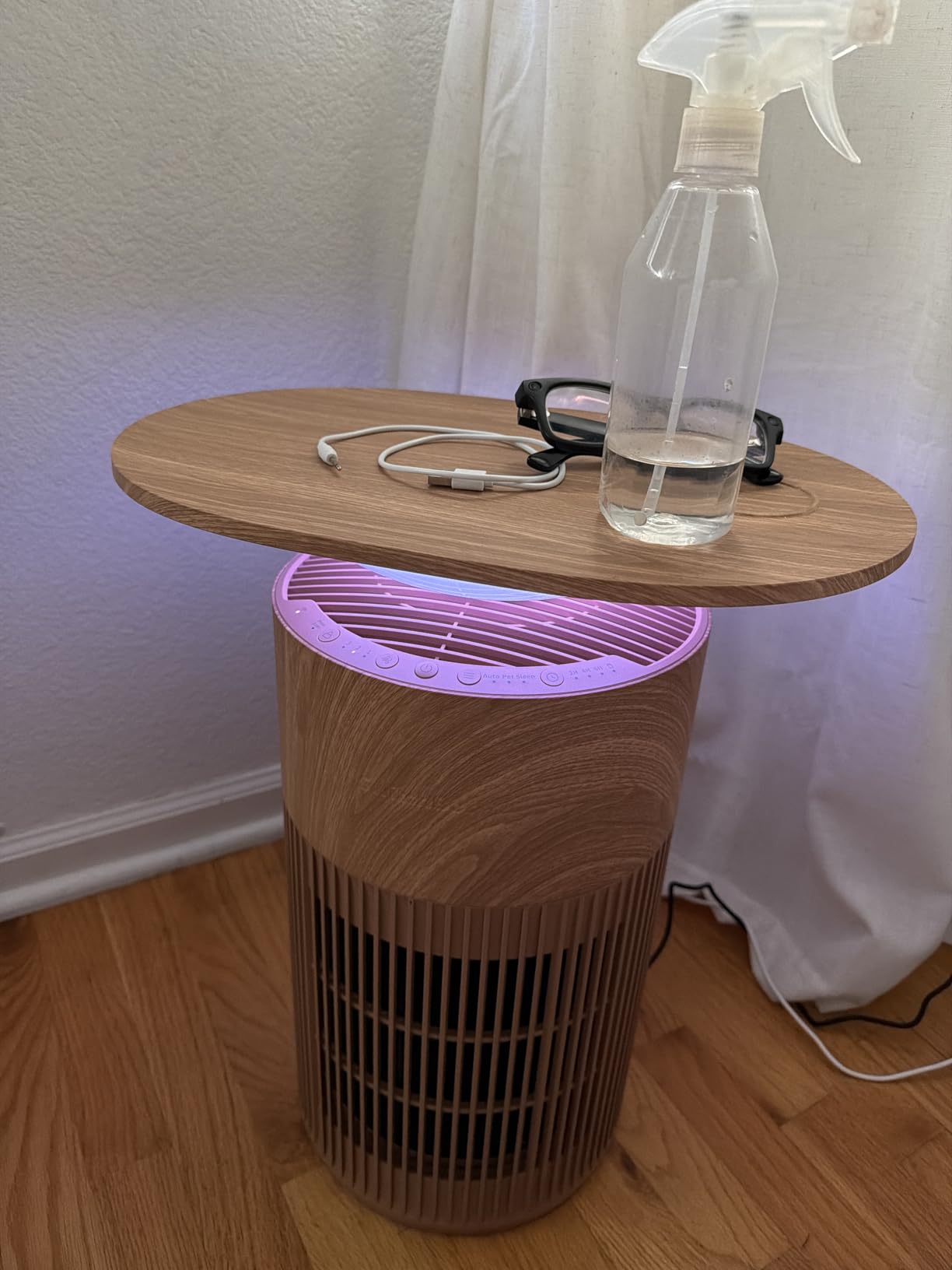 SwitchBot Air Purifier for Home Large Room, Matter, Up to 3620 ft², Air Purifier for Wildfire Smoke, Pets, Odors, 20dB, Washable Pre-filter, Pet Mode, RGB Light, Work with Alexa, HomeKit, Google Home customer photo 1