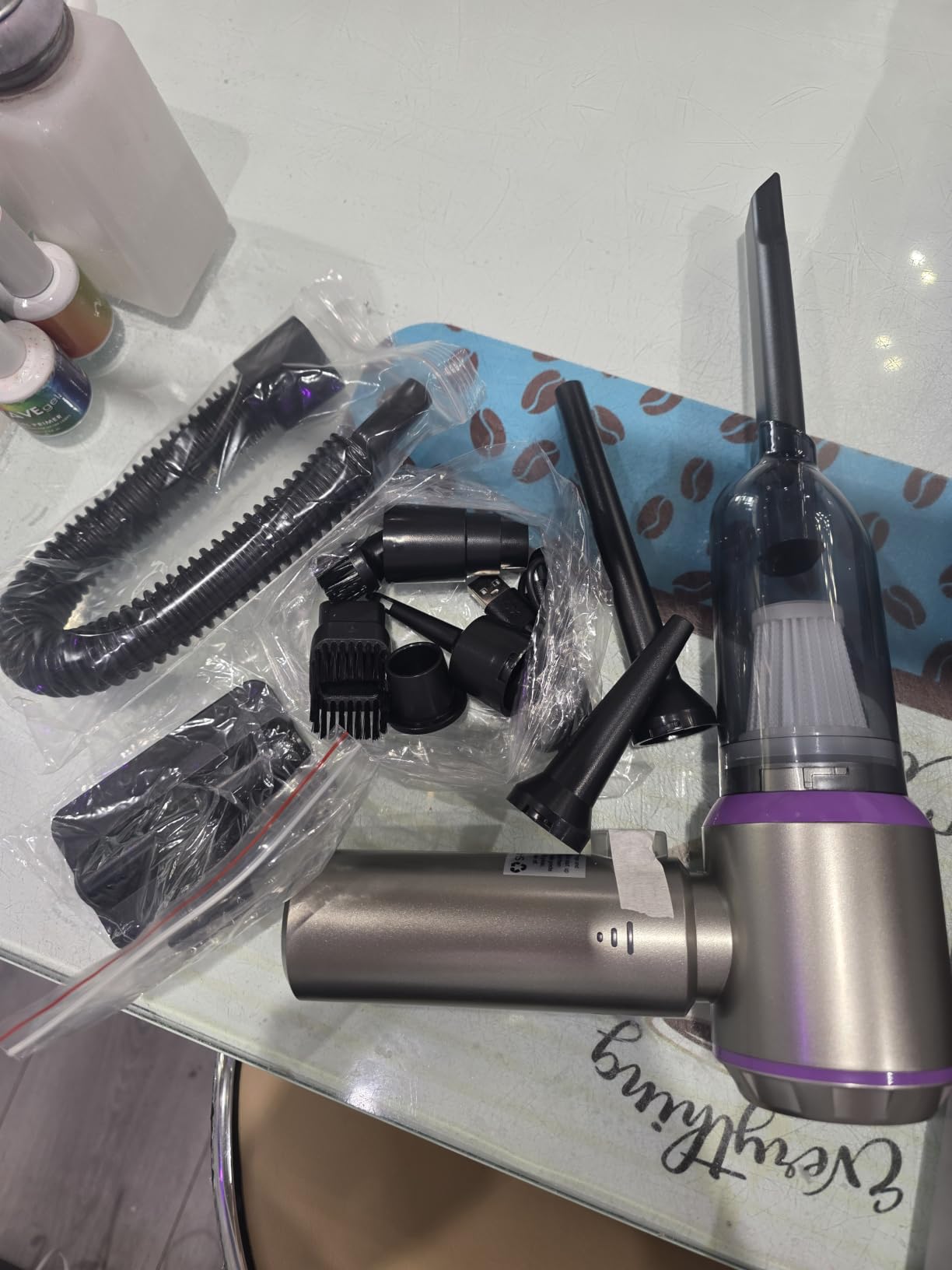 Vacuum/Air Duster 80,000RPM Super Power Mini Car Vacuum Cleaner customer photo 2