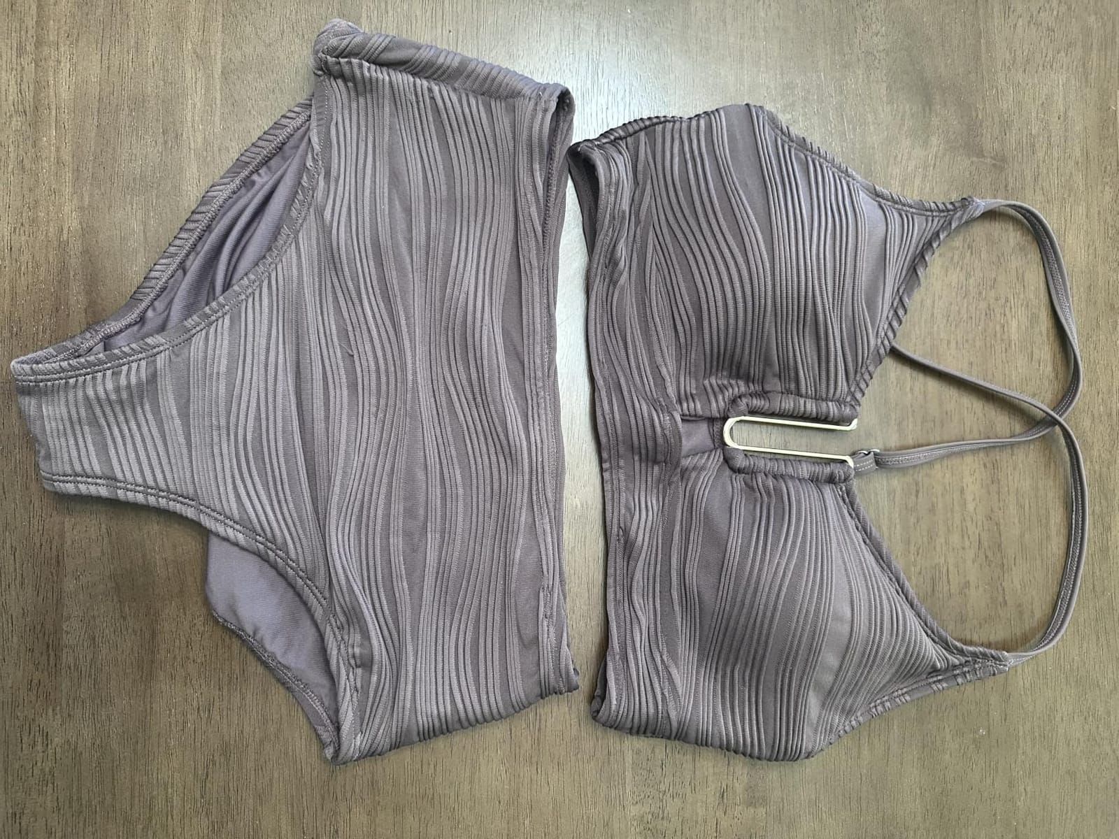 Herseas Women High Waisted U Wired Texured 2 Piece Bikini Sets customer photo 1