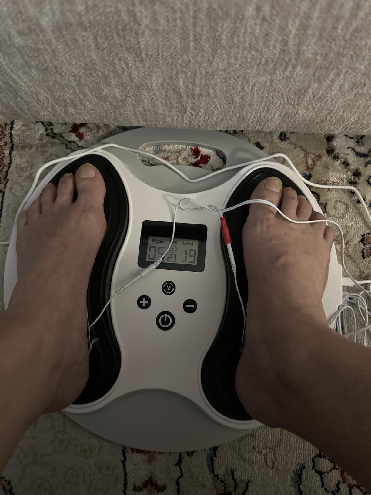 EMS Foot Massager for Neuropathy with 4 TENS Unit Muscle Stimulator Pads customer photo 2