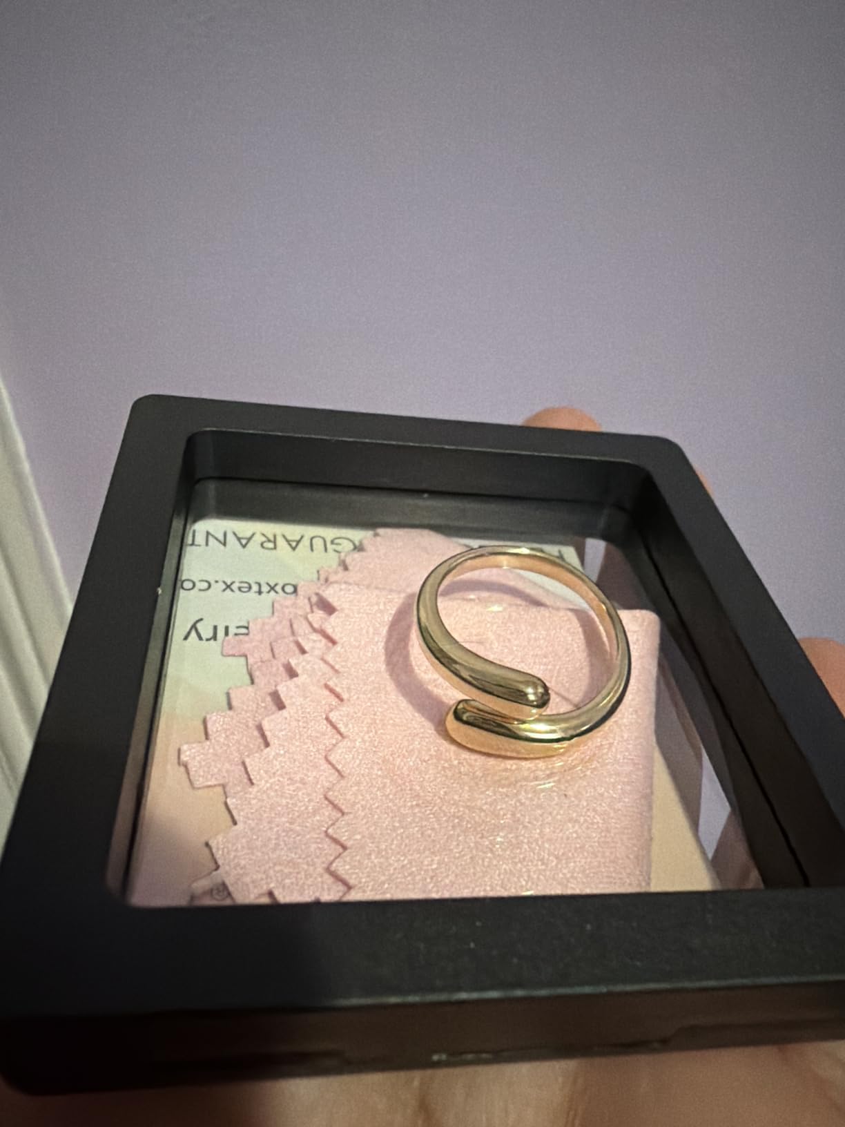 Non Tarnish Gold Chunky Rings for Women, 14K Gold Plated Statement Dome Rings Stacking Silver, Adjustable Mens Eternity Wedding Band Mixed Metal Jewelry Size 3-15 Half Size customer photo 1