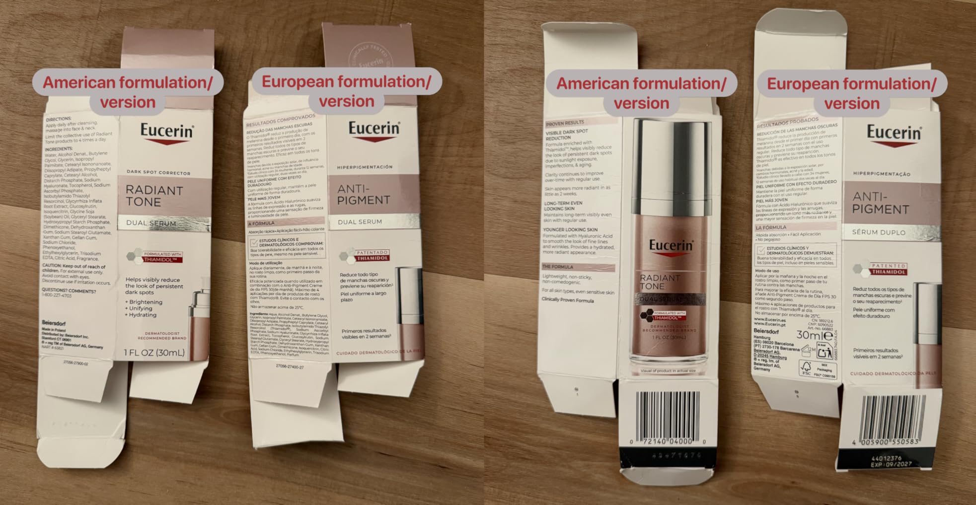 Eucerin Radiant Tone Dual Serum Dark Spot Corrector, Dark Spot Serum with Thiamidol and Hyaluronic Acid, 1 Fl Oz Bottle customer photo 1