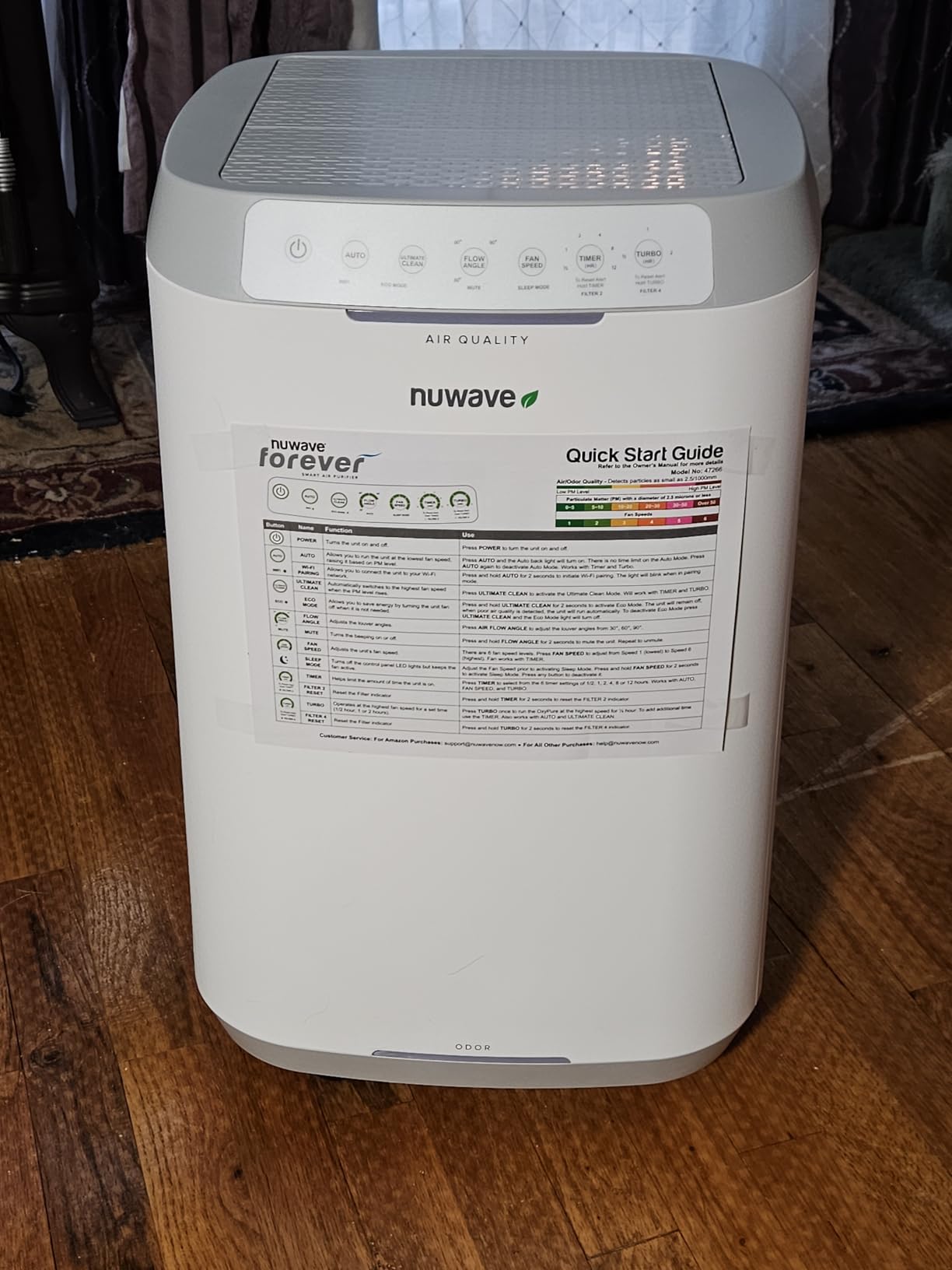 Nuwave Forever Smart Air Purifier for Home, Never Replace Air Filter System customer photo 2
