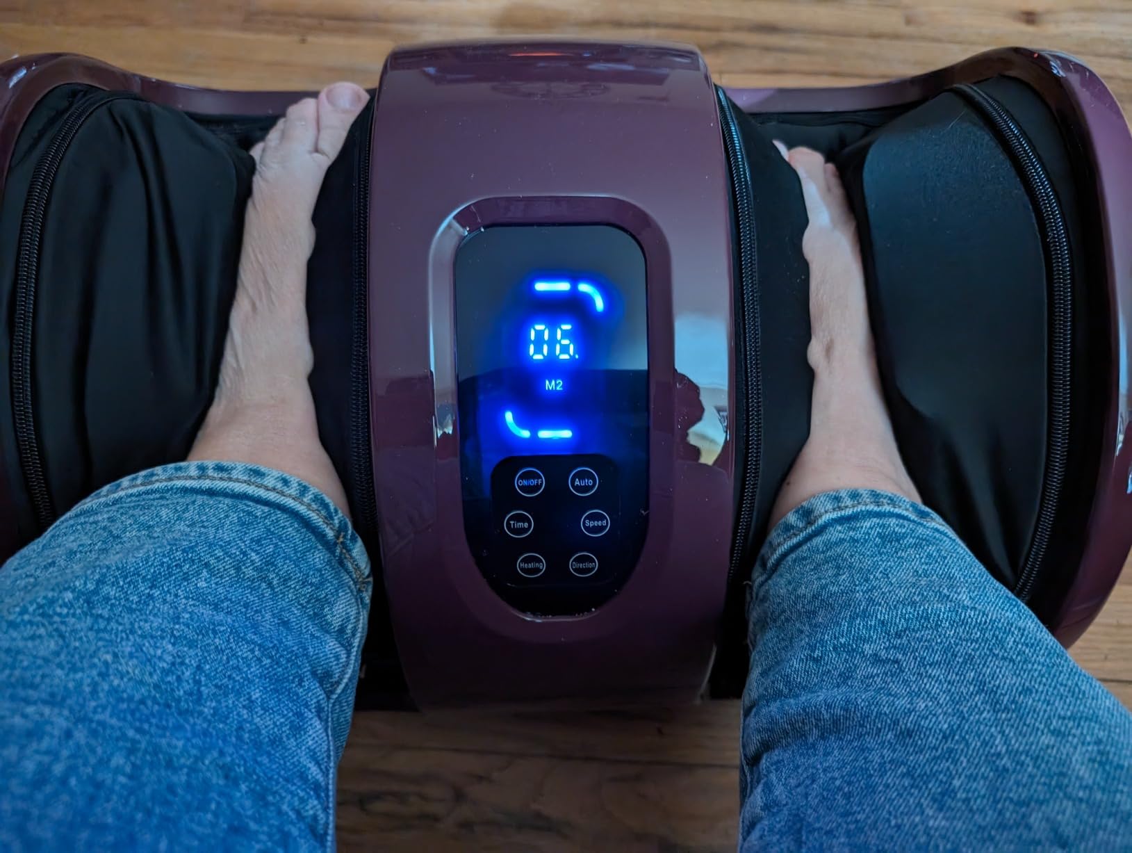 Best Choice Products Heated Shiatsu Foot Massager for Pain Relief, Plantar Fasciitis, Neuropathy, Blood Circulation w/Compact Design - Sage customer photo 1