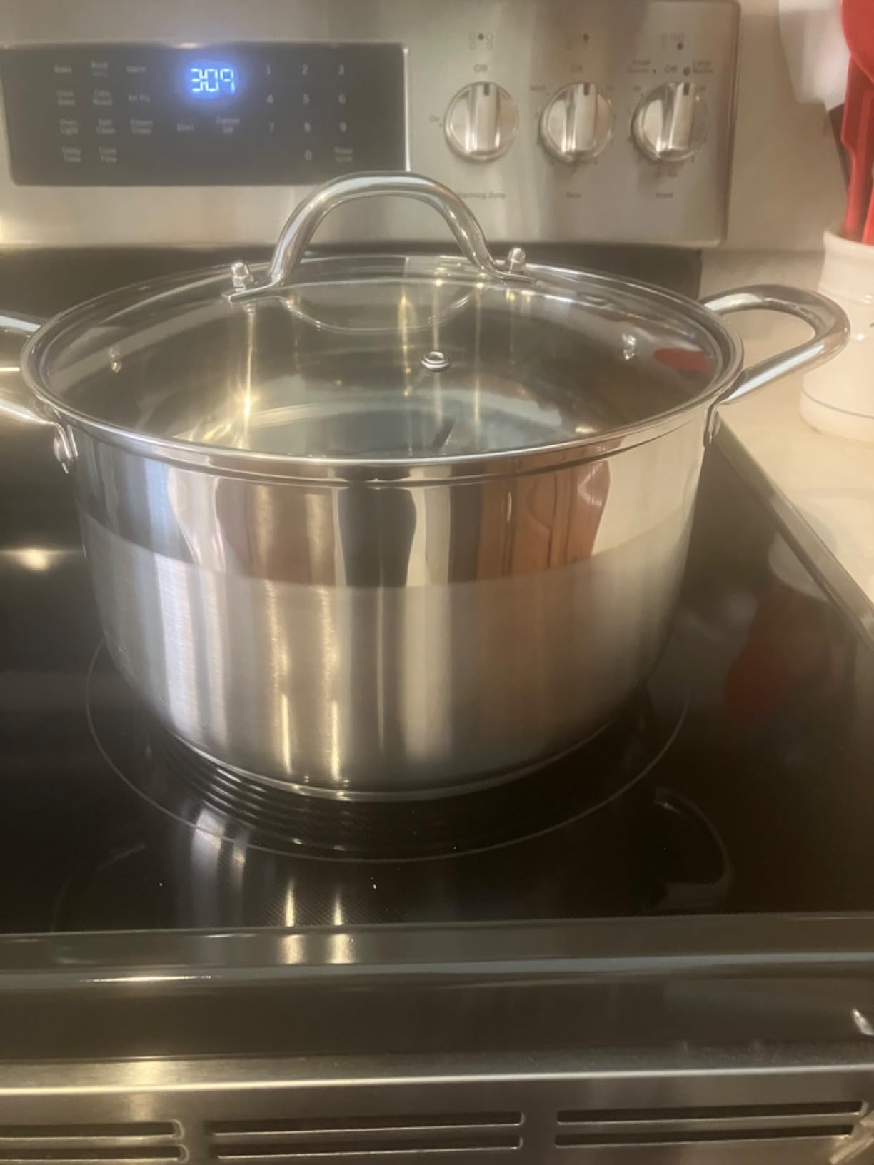 Kirecoo 12 Quart Stainless Steel Heavy Duty Stock Pot with Visible Lid customer photo 2