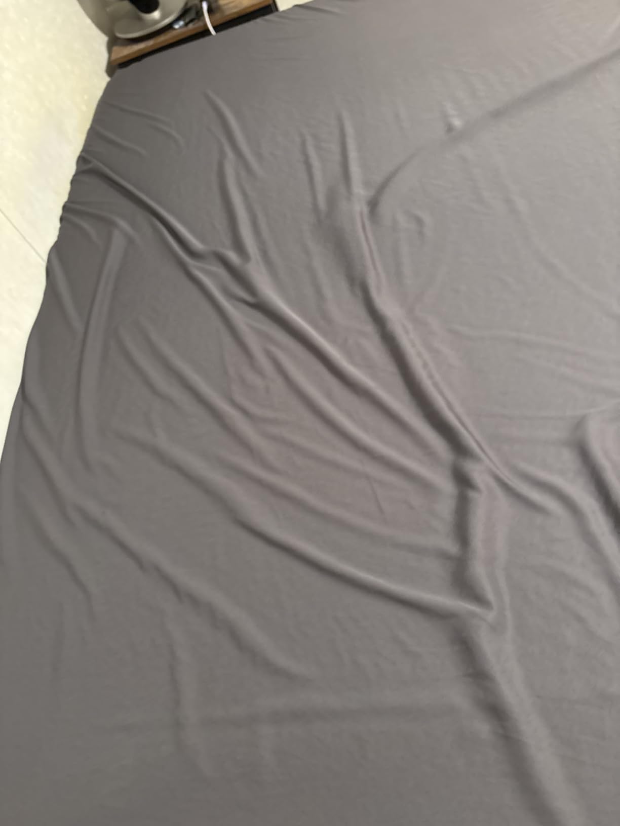 Bambaw 100% Viscose Derived from Bamboo Sheets Queen Size Set – 4pcs Cooling Sheet Set, Super Soft Sheets Queen Size, Luxury Bed Sheets, Deep Pocket Fits Up to 16'' Mattresses (Charcoal) customer photo 1
