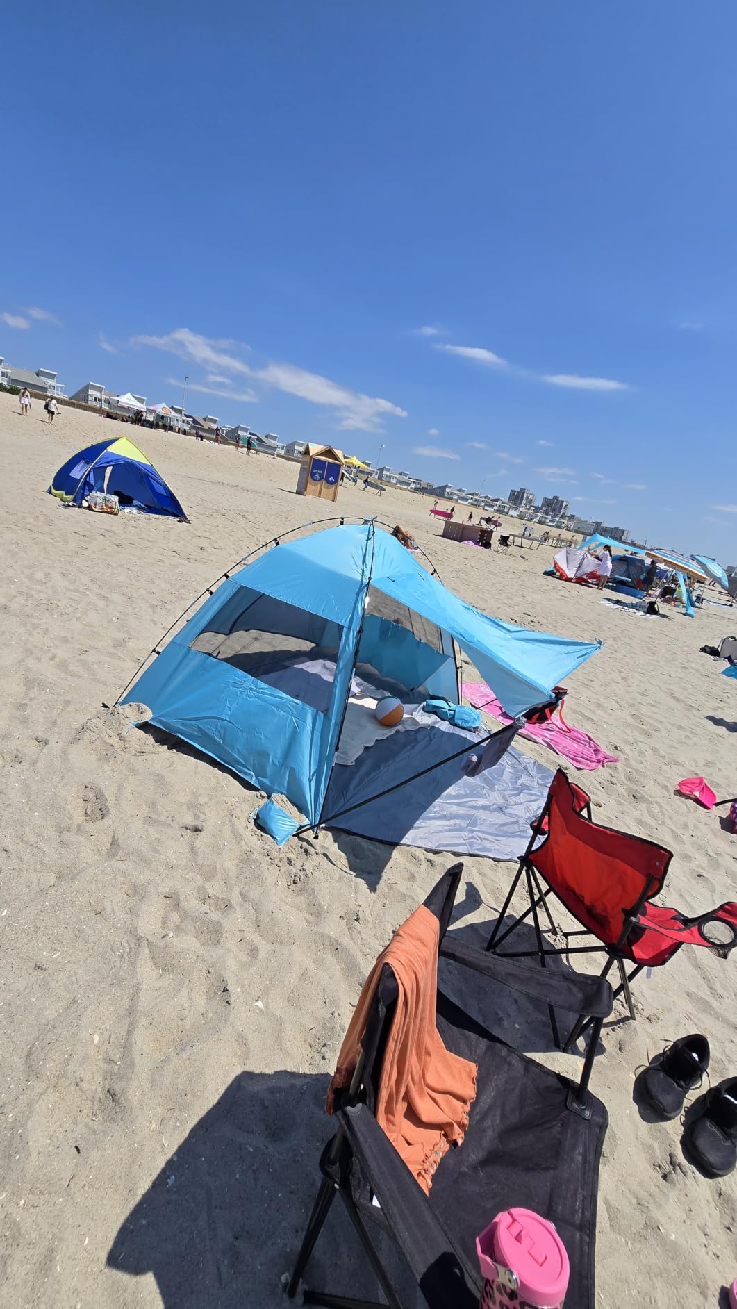 Elegear CumbreX™ Beach Tent Sun Shelter with Canopy, 6-8 Person, Sky Blue customer photo 1