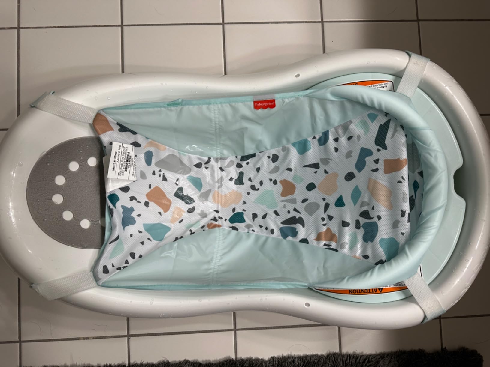 Fisher-Price™ Baby to Toddler Bath 4-in-1 Sling 'N Seat Tub with Removable Infant Support and 2 Toys, Pacific Pebble customer photo 1