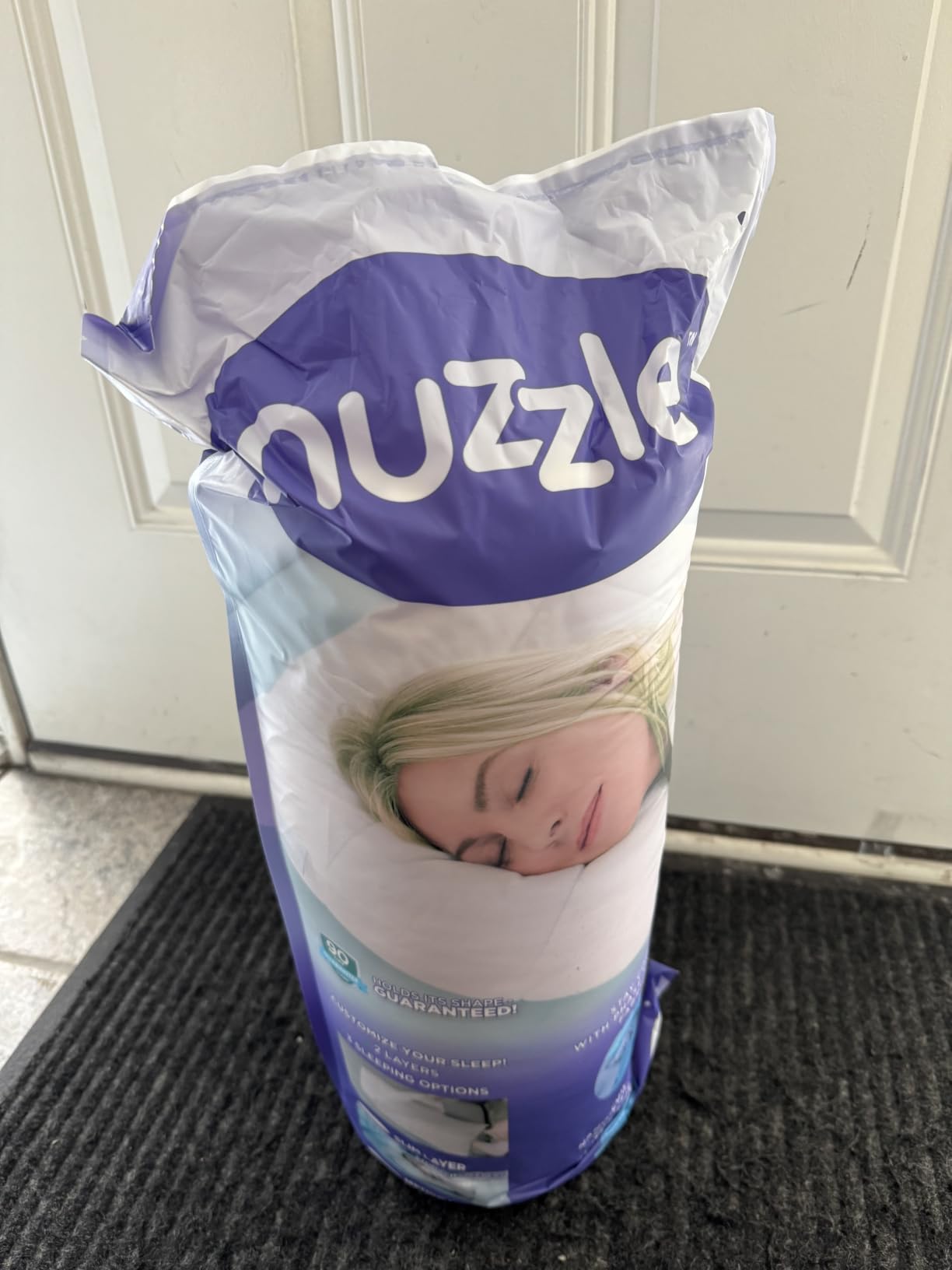 Nuzzle Pillow Standard Adjustable Neck Pillow,Soft Luxury Hotel Feel customer photo 1