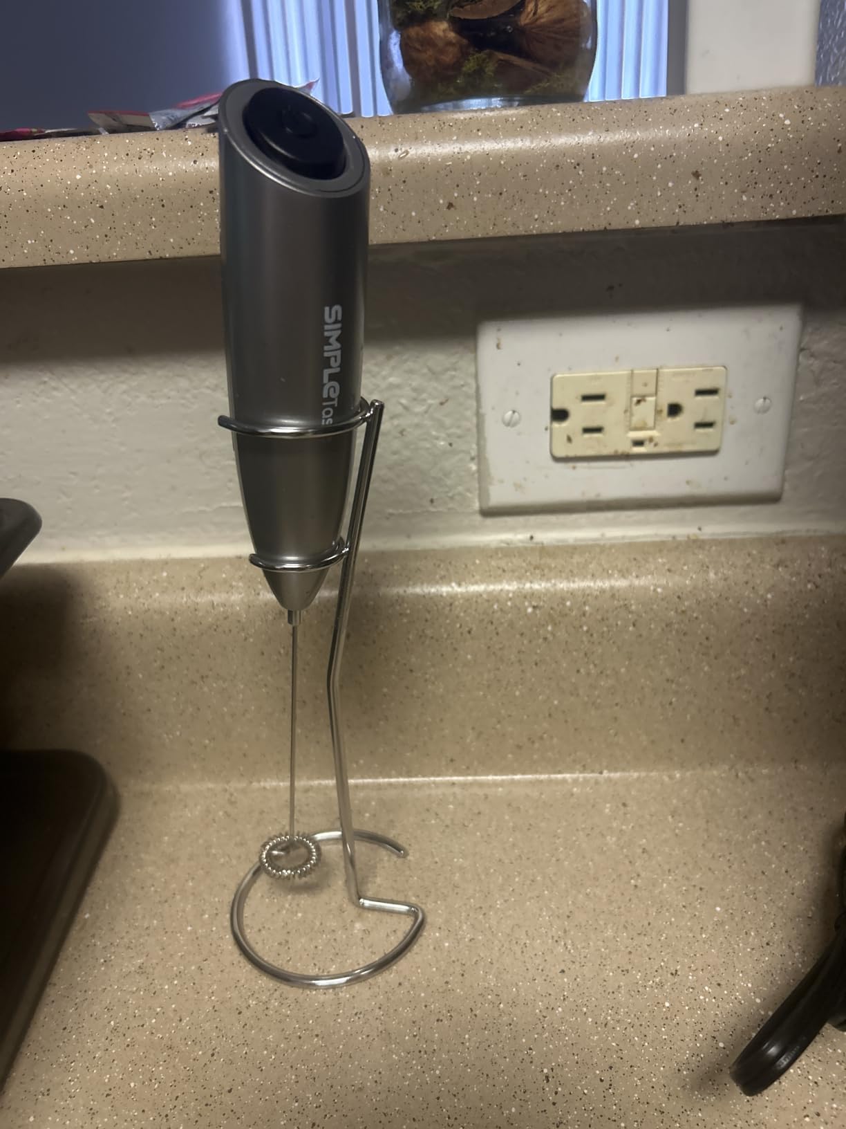 SIMPLETASTE Rechargeable Milk Frother Handheld Dual Coil Whisk Head Mixer customer photo 2