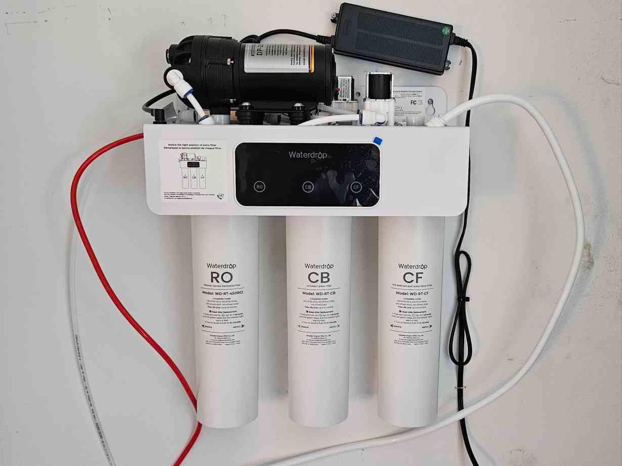 [Dual Flow] Waterdrop WD-T4-A Alkaline pH+ Reverse Osmosis Water Filter, NSF/ANSI 372 Certified, 10-Stage, 450GPD Tankless Undersink RO Filtration System, 2:1 Pure to Drain, BPA Free, Plug-in required customer photo 2