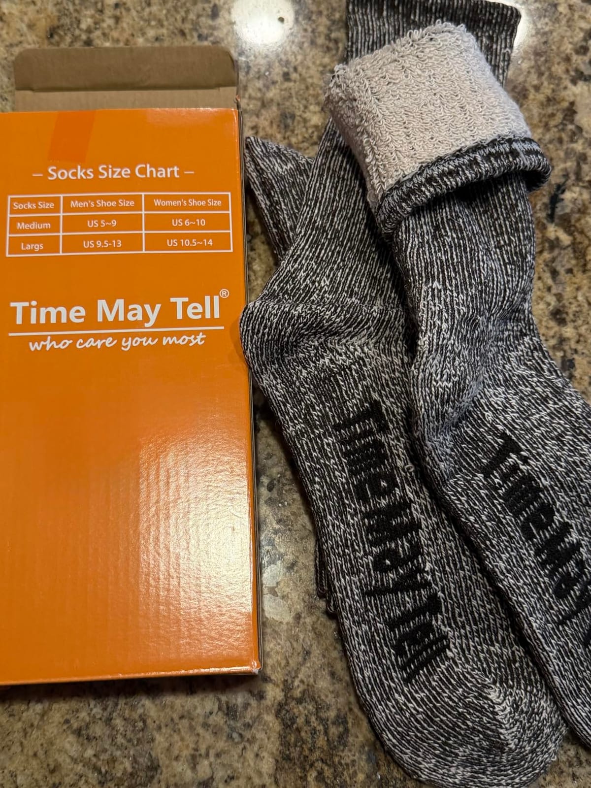 Time May Tell Merino Wool Socks for Men & Women Cushion Hiking Boot Socks customer photo 1
