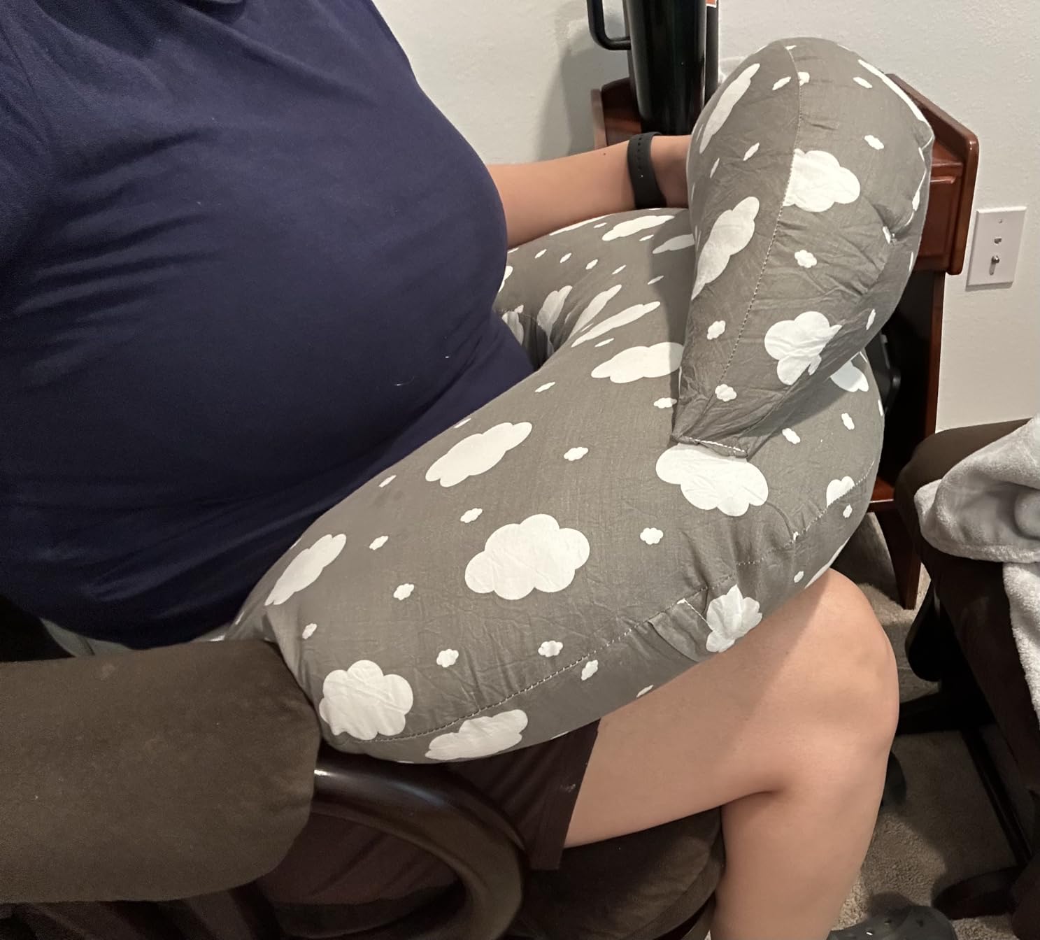 Momcozy Original Nursing Pillow for Breastfeeding - Innovative Safety Guard customer photo 2
