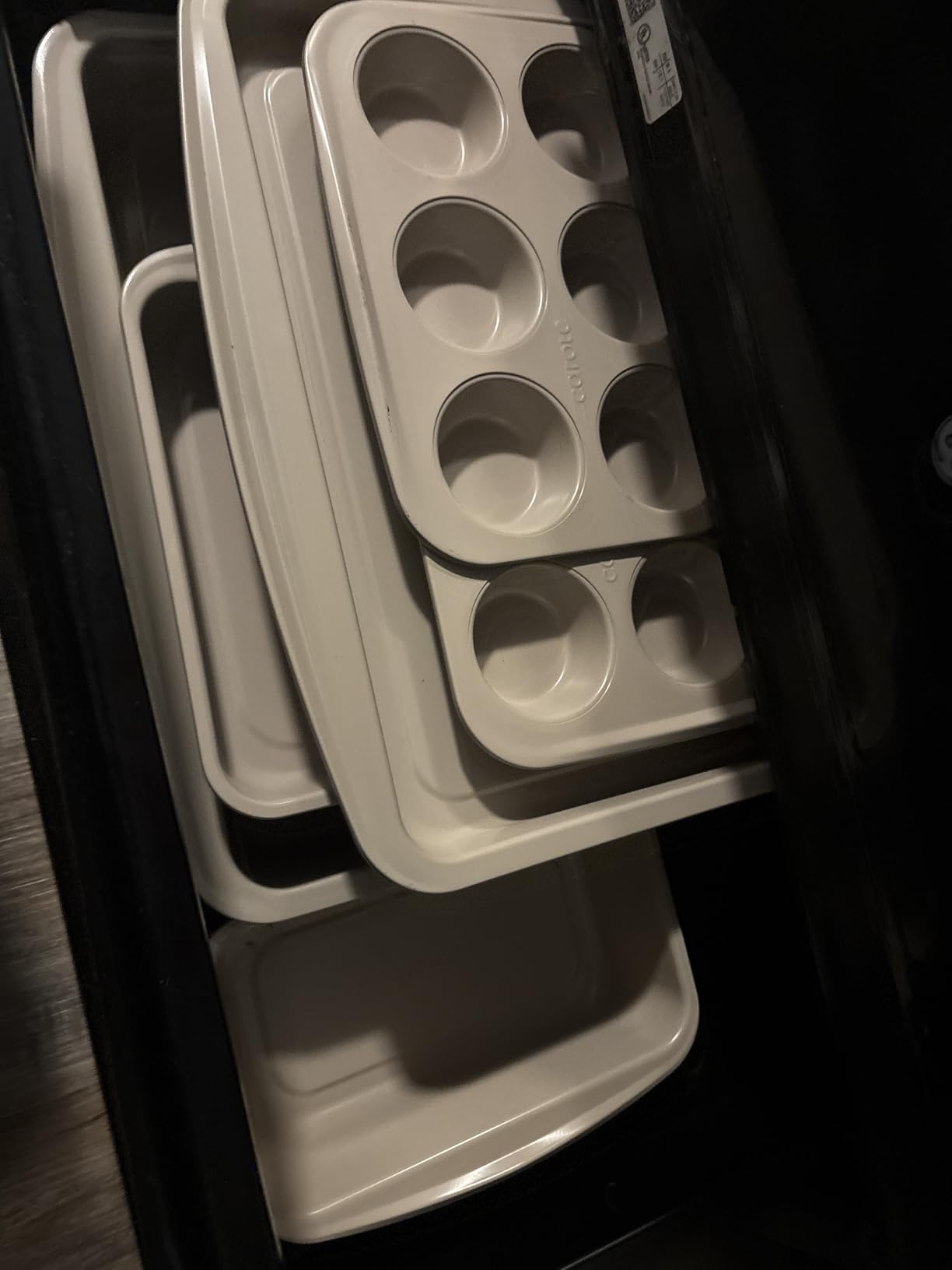 CAROTE 7-Piece Baking Pans Set, Nonstick Bakeware Sets, Gray & Blue customer photo 2
