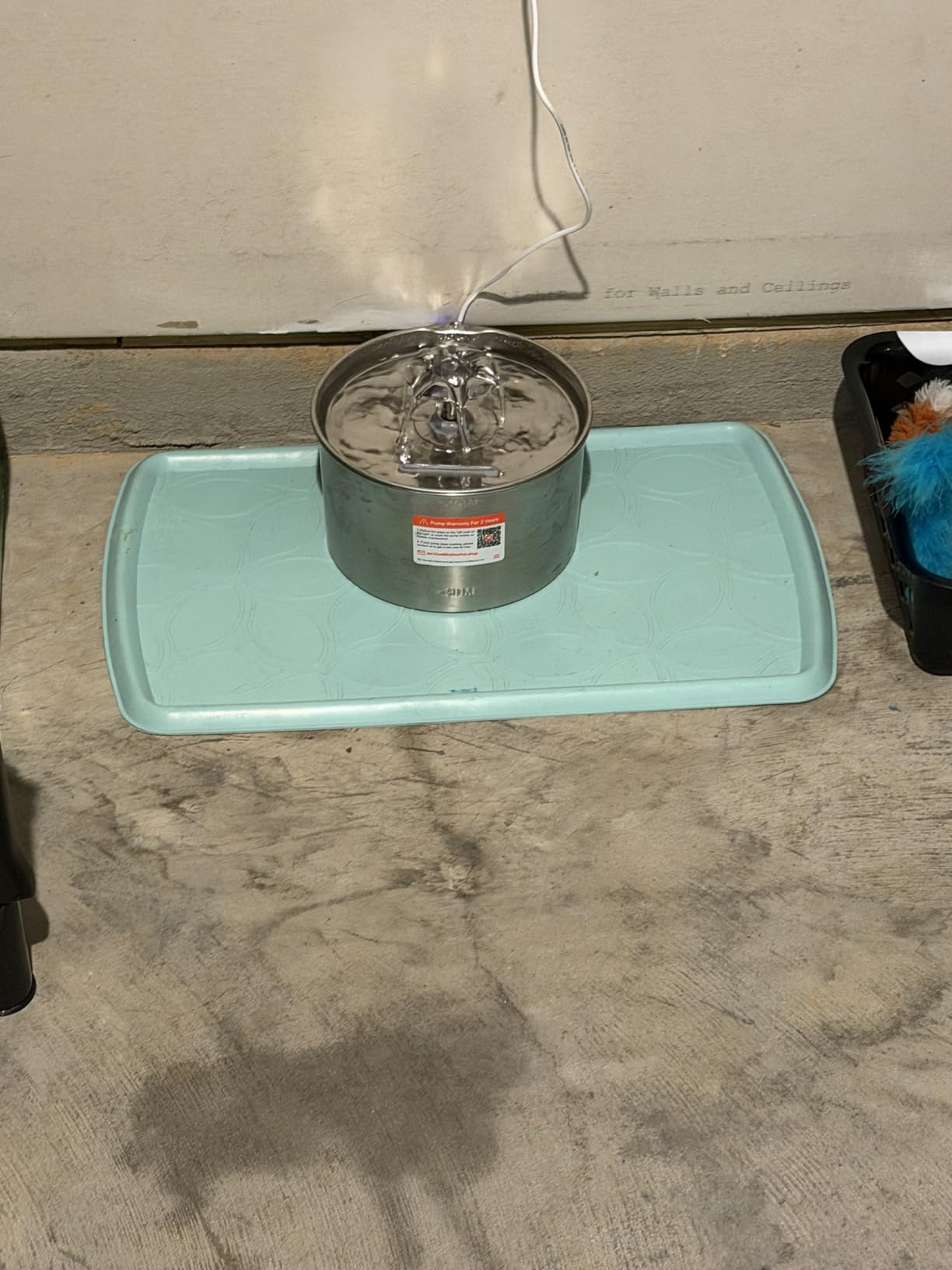 Cat Water Fountain Stainless Steel - 74oz/2.2L Automatic Large Pet Watering Bowl Dispenser for Indoor Dogs - Drinking Fountains with 3 Filter, Gifts for Cats and Kitty - Dog Waterer Bowls No Spill customer photo 1