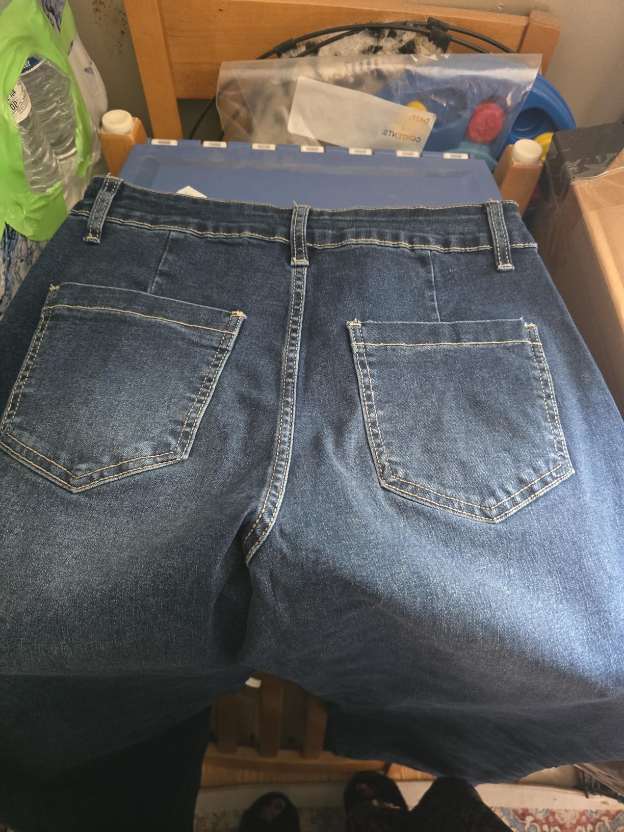 SEVEGO Tall Women's 32/34/36/38 Inseam Wide Leg Jeans High Waisted Stretchy Straight Loose Trendy Denim Pants Pockets customer photo 2