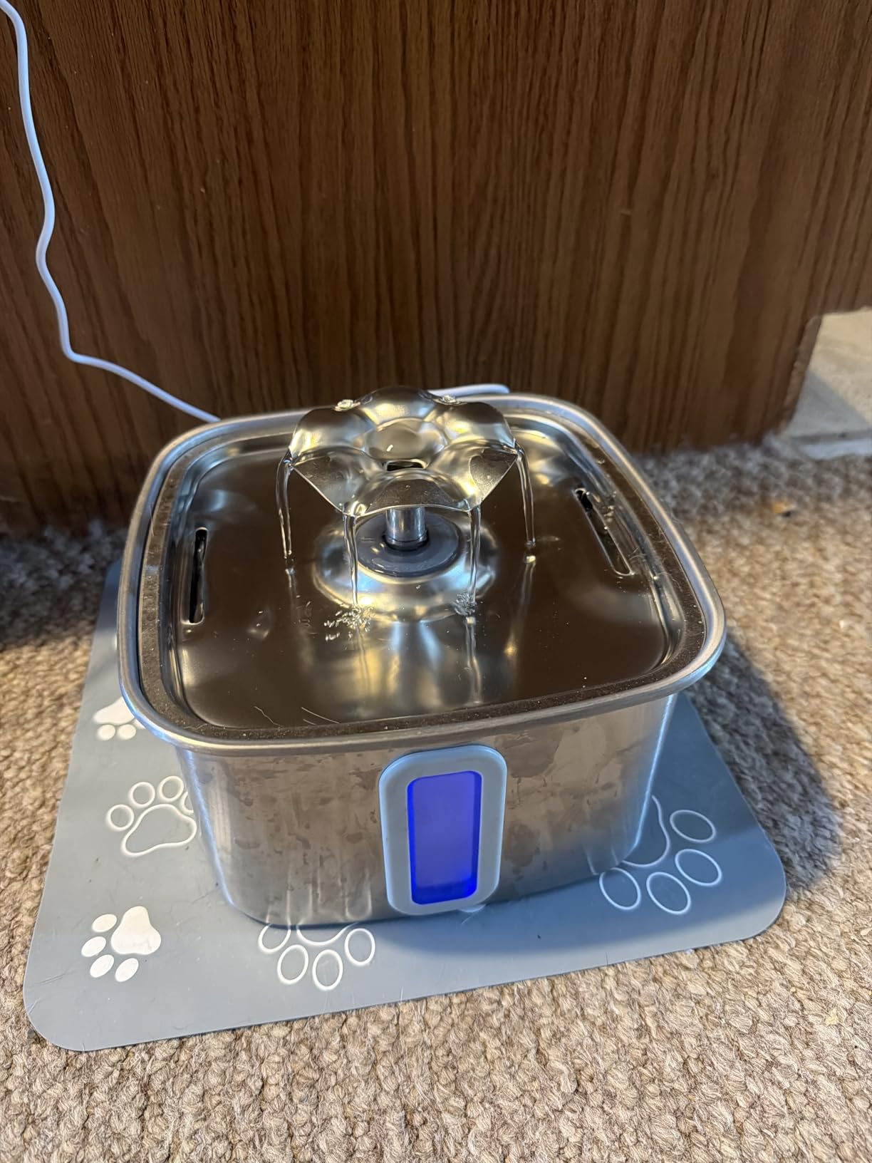 Veken Innovation Award Winner Stainless Steel Cat Water Fountain, 108oz, C1 customer photo 1