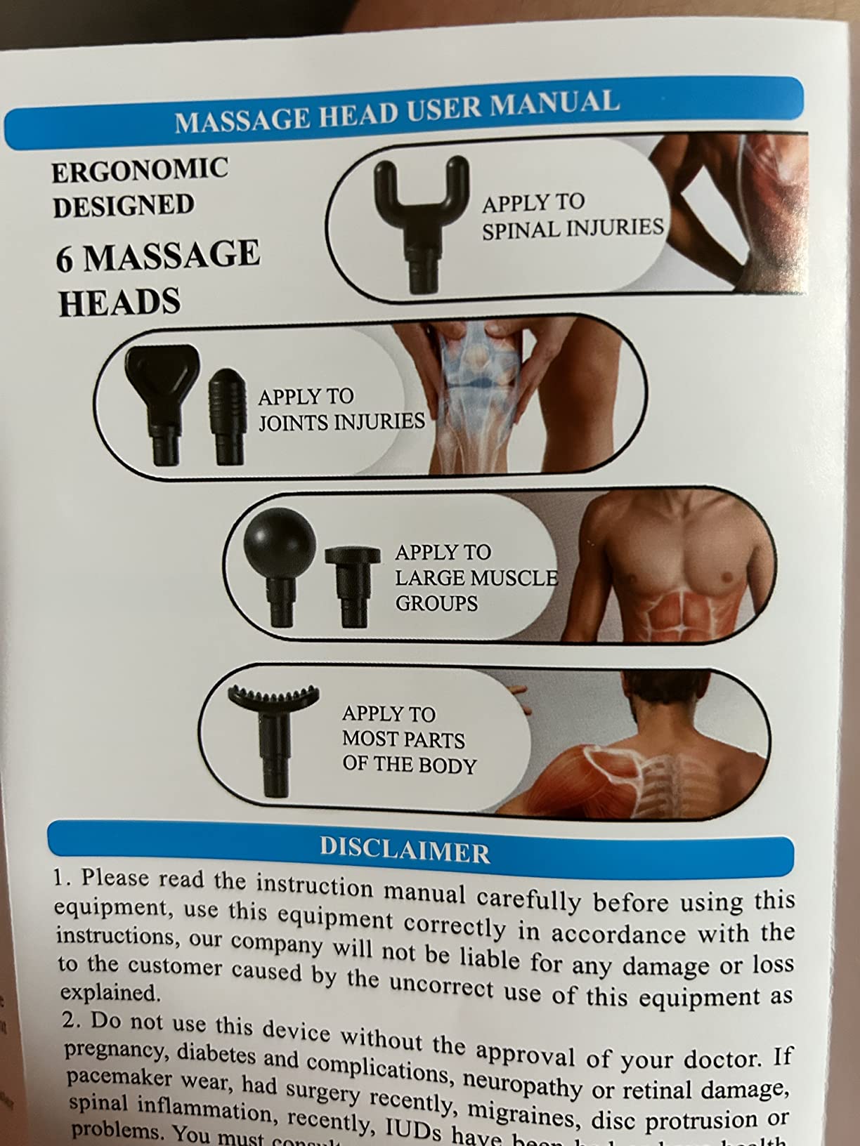 Massage Gun with Heat Massager Deep Tissue Muscle Massager Gifts for Men customer photo 1