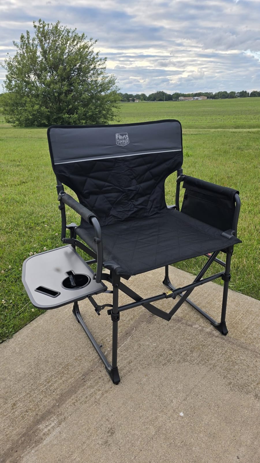 TIMBER RIDGE 400lbs Heavy Duty Camping Chair Portable Directors Chair customer photo 2