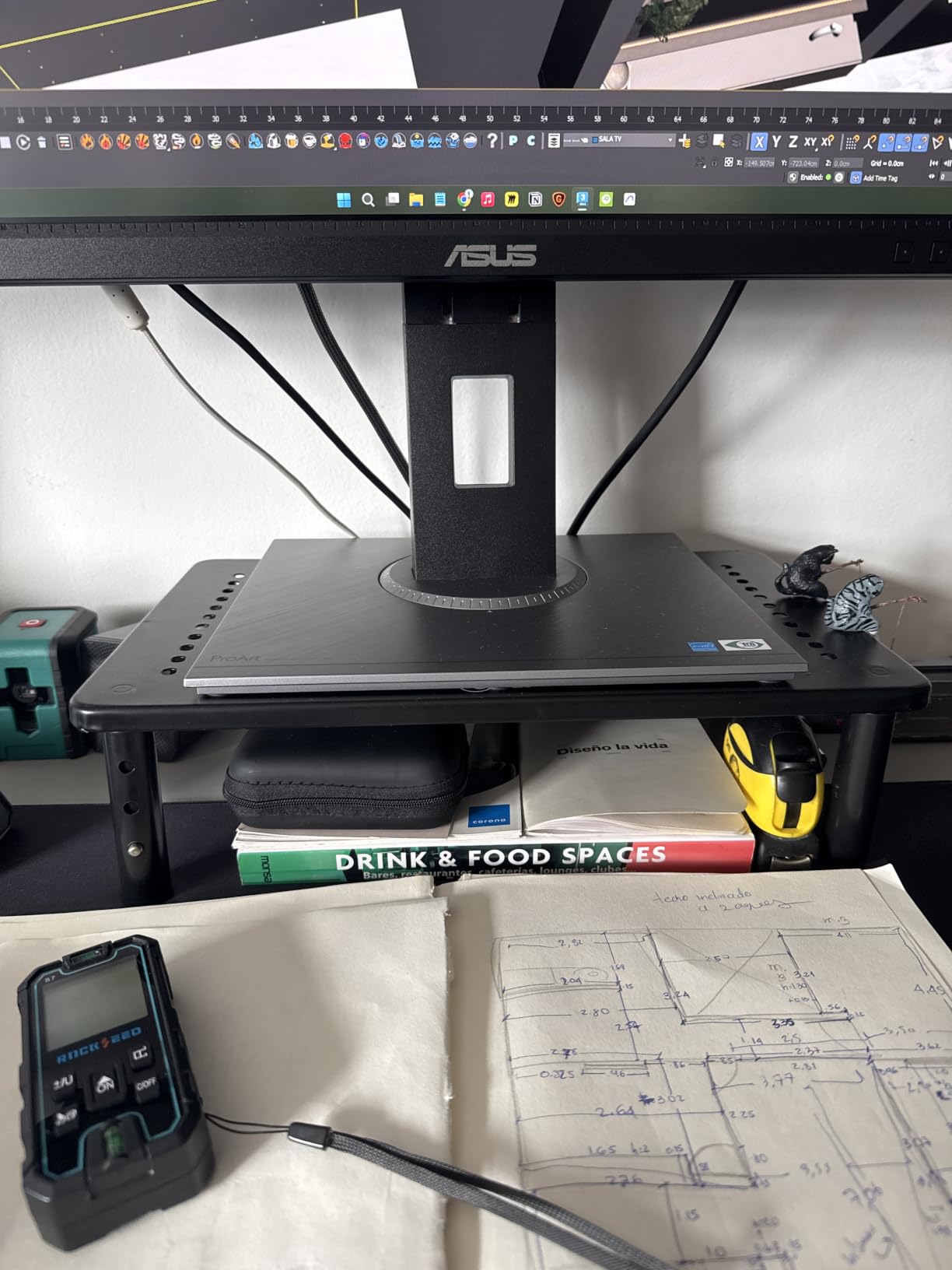 WALI Computer Monitor Stand for Desk, Adjustable Laptop Riser, up to 44 lbs customer photo 1