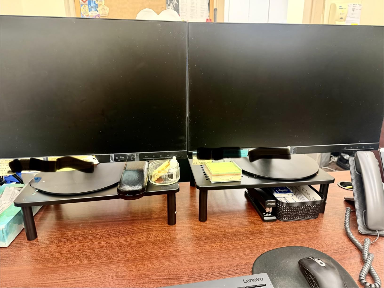 WALI Computer Monitor Stand for Desk, Adjustable Laptop Riser, up to 44 lbs customer photo 2
