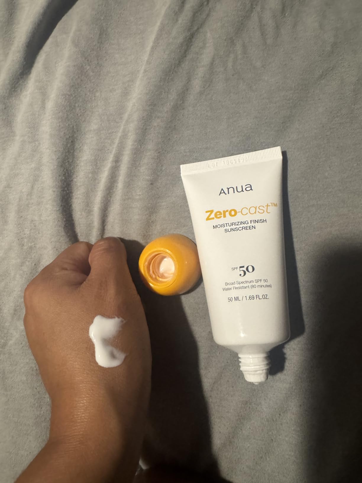 Anua Zero-Cast Moisturizing Sunscreen SPF 50, 1.69 fl oz customer photo 2