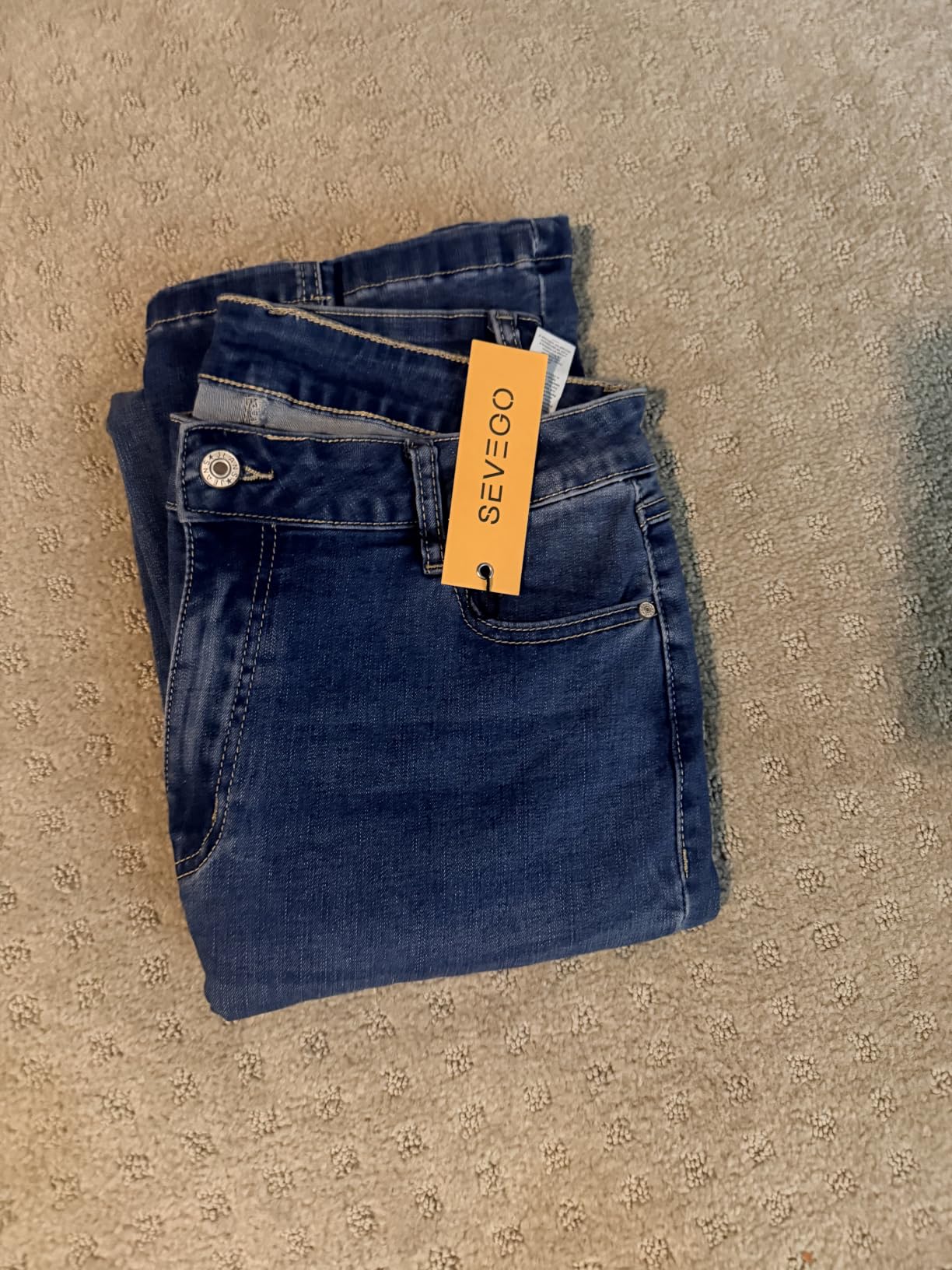 SEVEGO Tall Womens 34/36/38 Inseam Flare Jeans Curvy Stretch Denim Pants customer photo 2