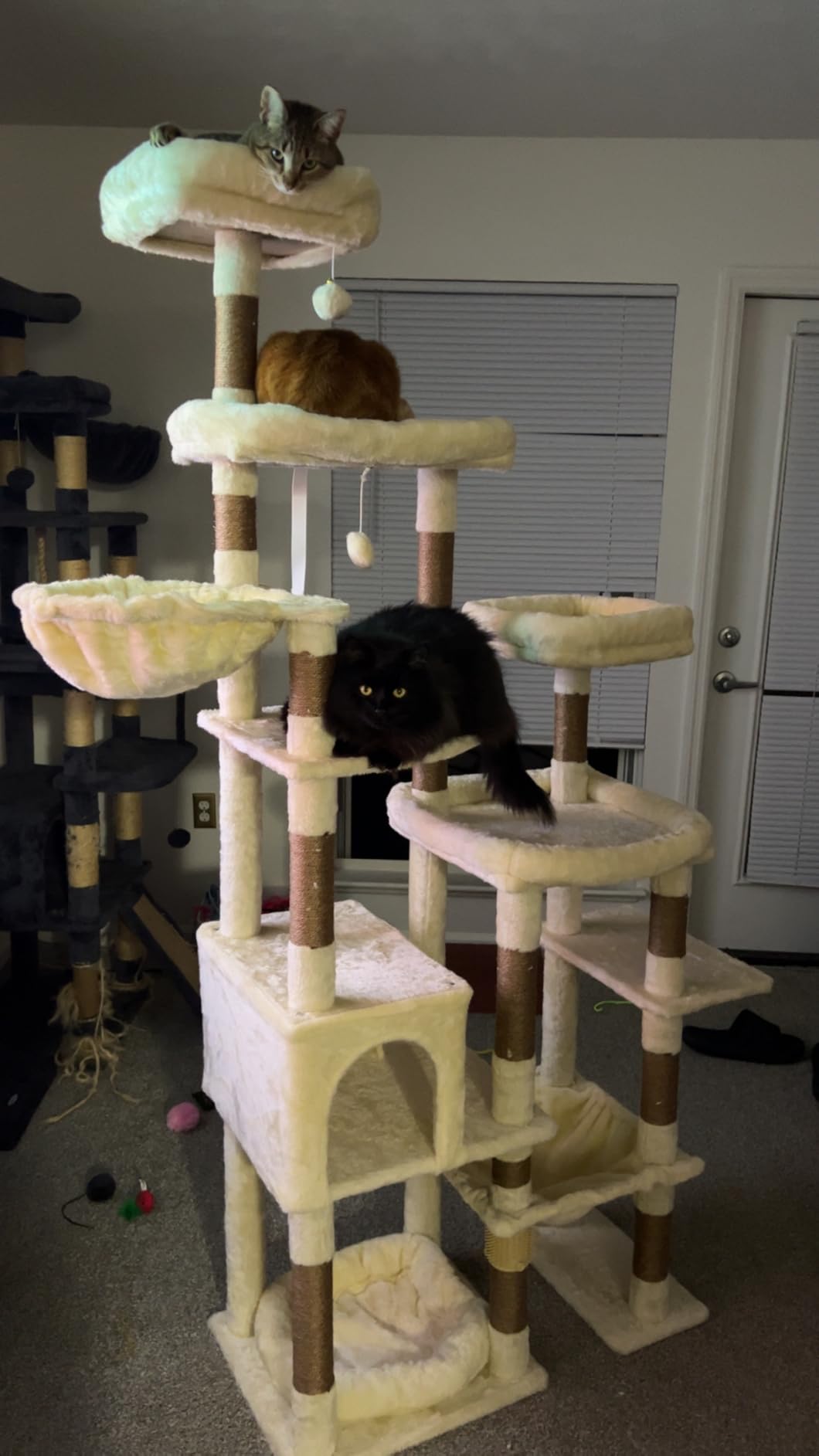 Hey-brother Cat Tree Tower, Wide Base, 5 Platforms for Multi-Cats, MPJ074MJ customer photo 1