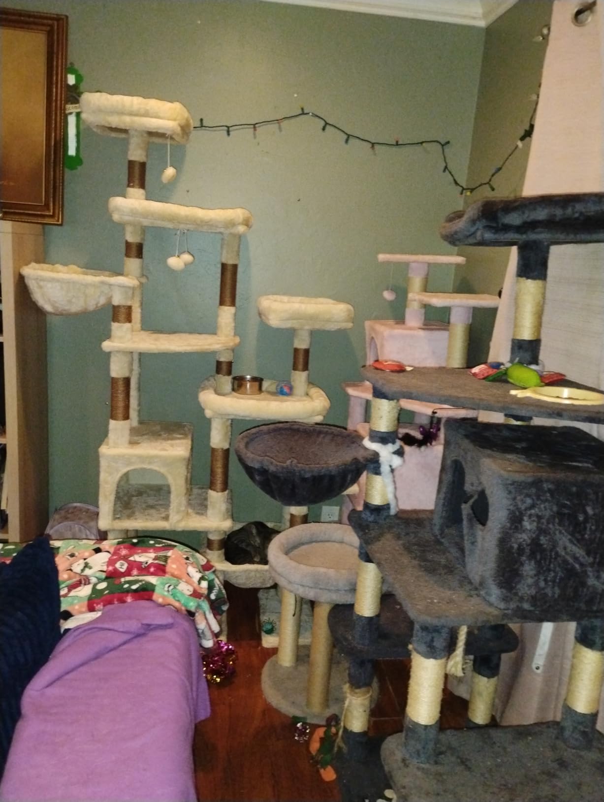 Hey-brother Cat Tree Tower, Wide Base, 5 Platforms for Multi-Cats, MPJ074MJ customer photo 2