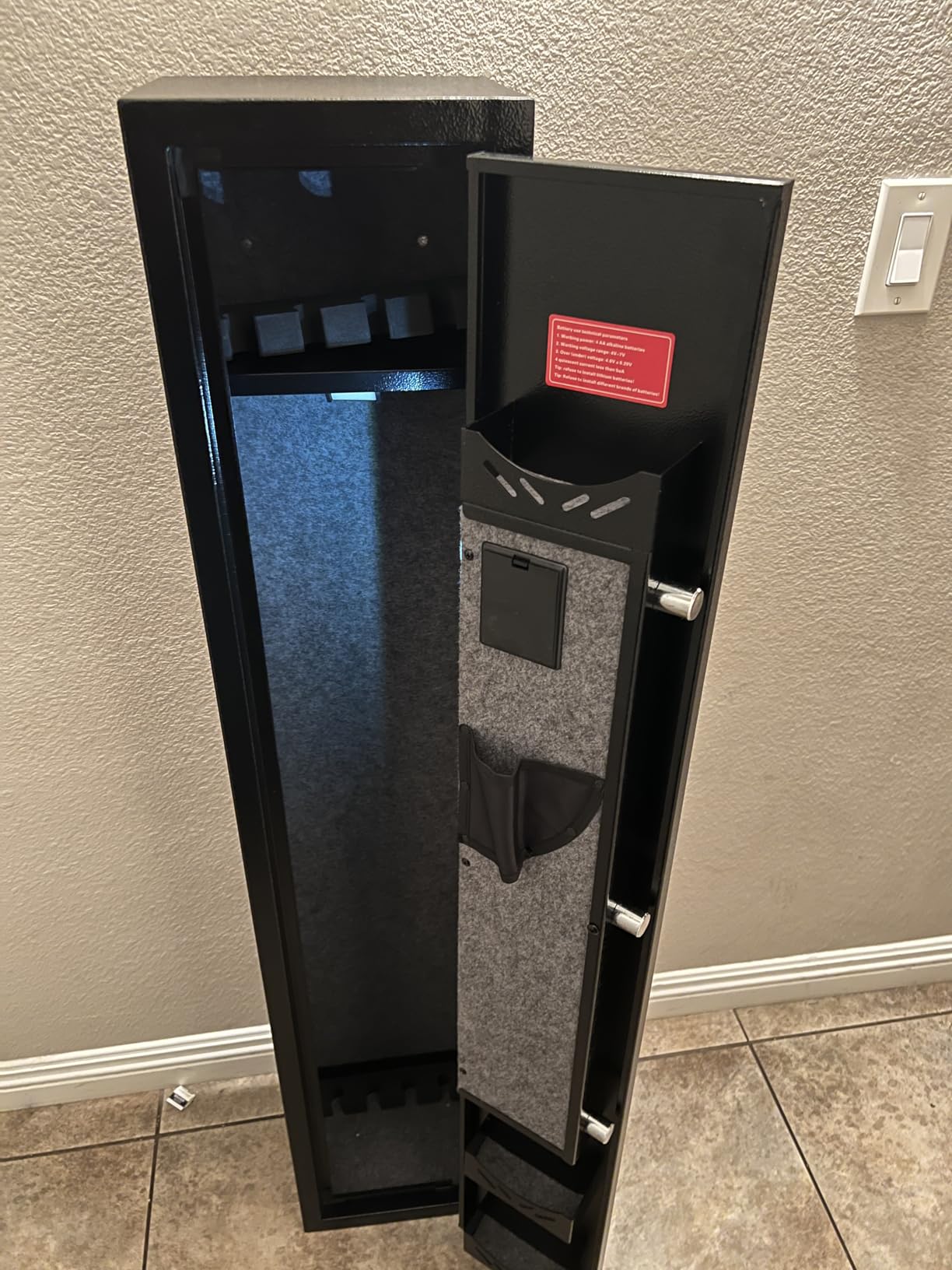 2-3 Gun Safe, safe for rifles and pistols, Digital Access Safe (02 - Black, 2-3 guns) customer photo 1