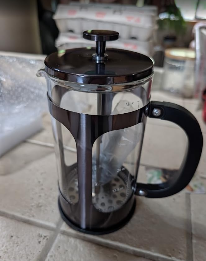 Veken French Press Coffee Maker,No Plastic Touches Cafe,21oz 0.6L Small Pot customer photo 1