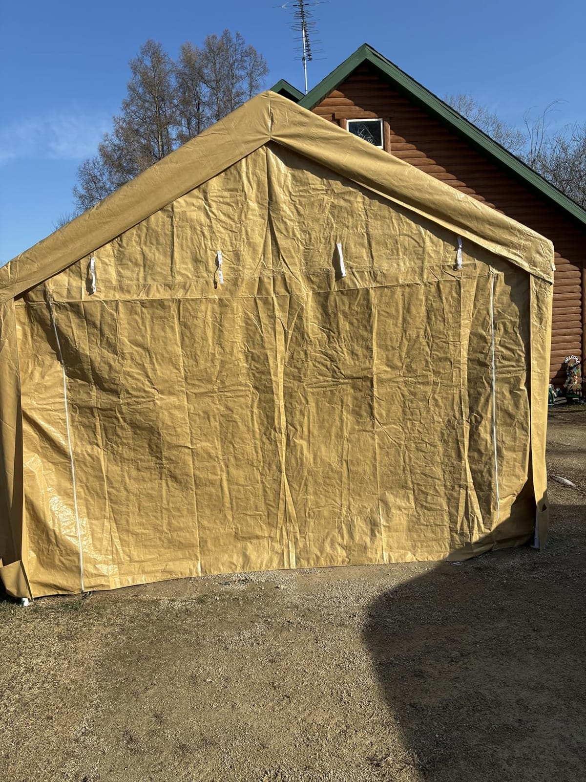 COBIZI 10x20 FT Heavy Duty Carport with Galvanized Frame, | Carport Canopy with Roll-up Windows, Storage Tent with Removable Sidewalls & Doors, Built-in Sandbags for Car Boat Truck customer photo 2