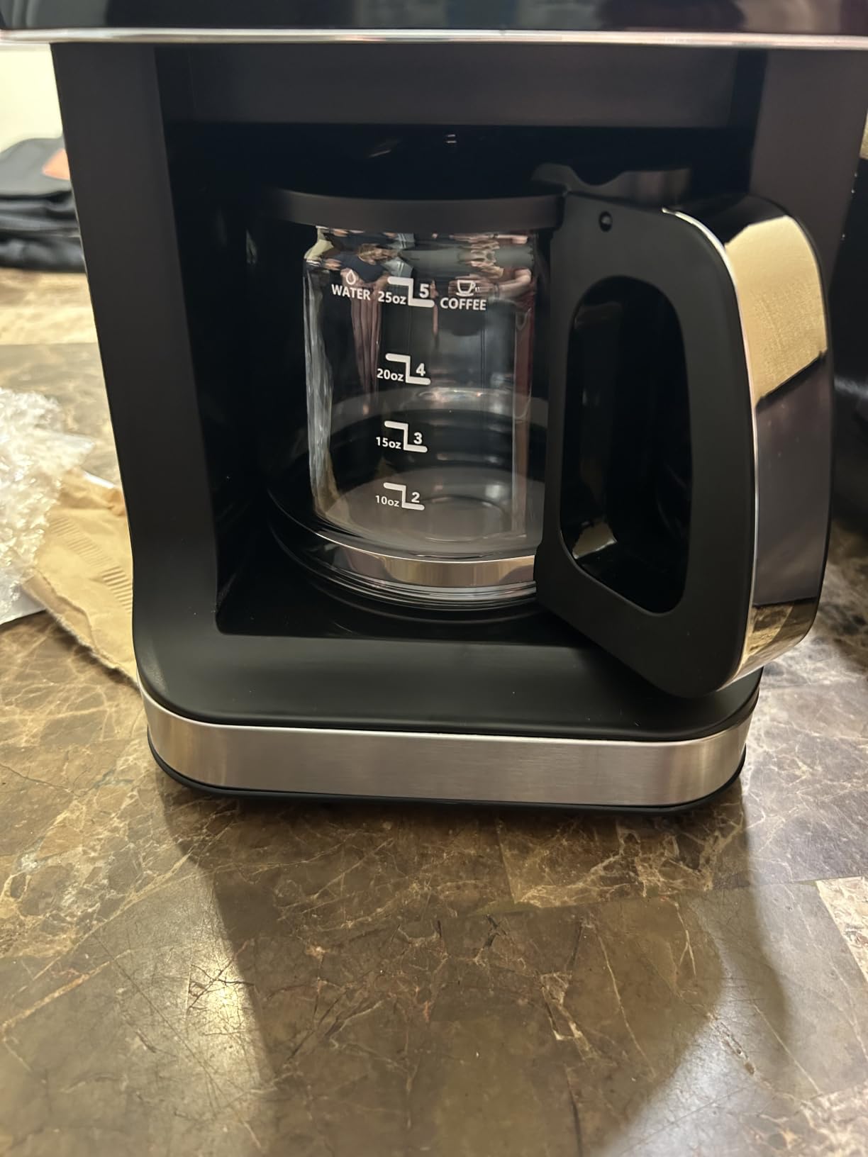 Drip Coffee Maker with Built-In Grinder 5-Cup customer photo 2