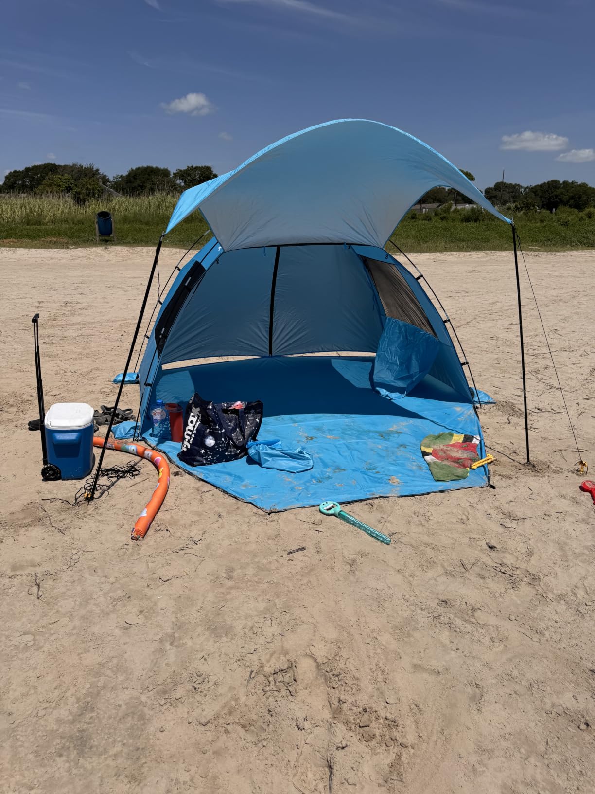 Purebox Beach Tent Sun Shelter with Canopy for 3-4 Person UPF50+ customer photo 2