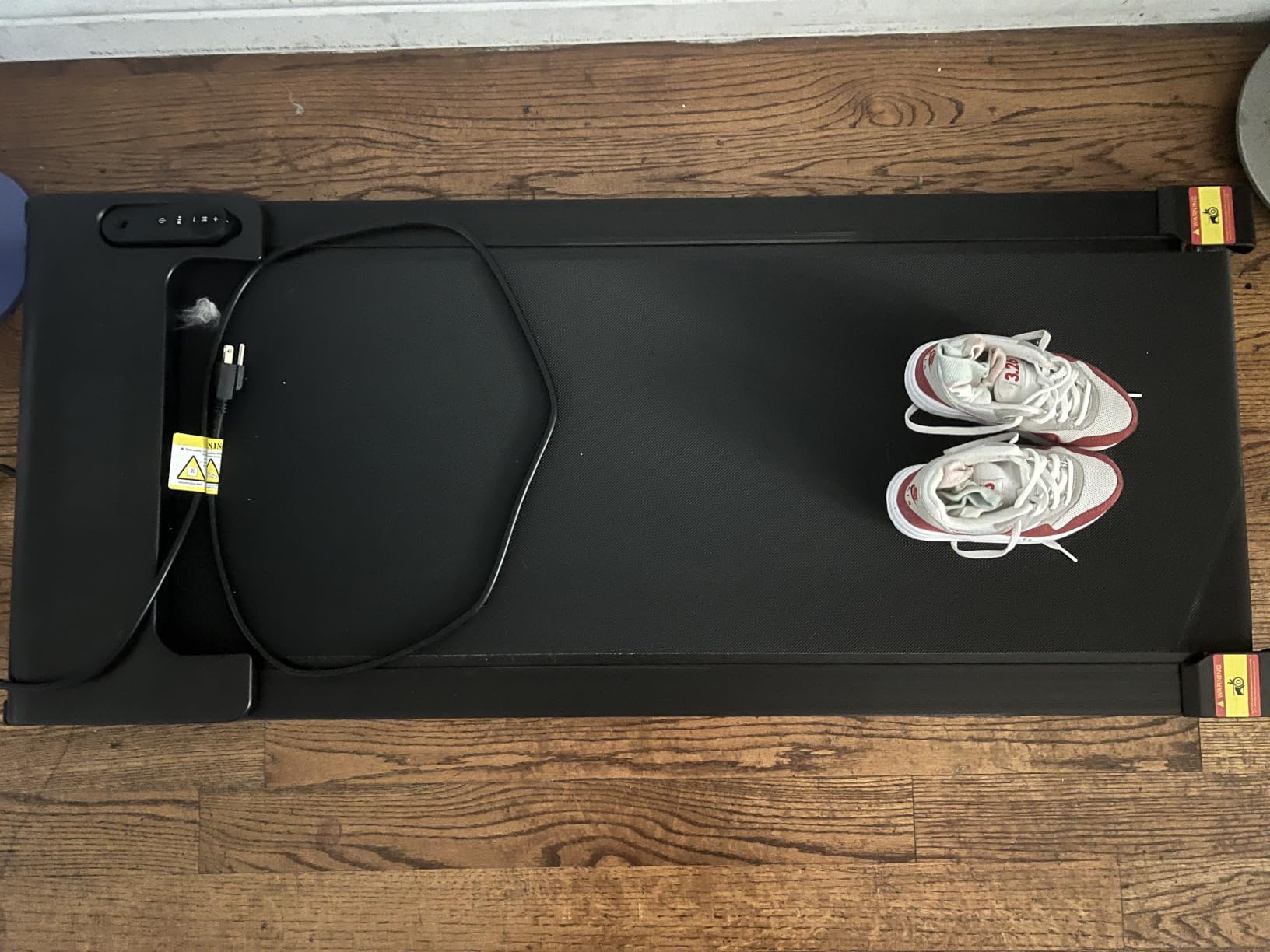 Walking Pad with QuietClimb 8% Incline, 2.5HP Quiet Under Desk Treadmill, Portable Mini Treadmill for Home Office, 265 lbs, LED Display & Remote customer photo 1