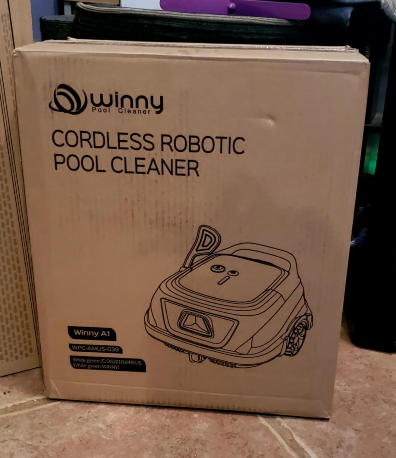 WINNY POOL CLEANER-A1 Cordless Robotic Above Ground Pool Vacuum(Black) customer photo 2