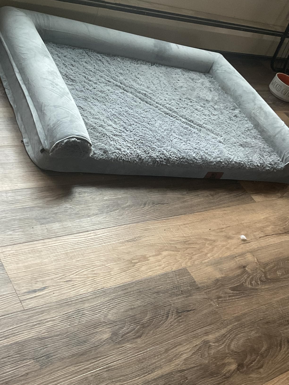Sytopia Indestructible Dog Beds for Large Dogs Orthopedic, 42 Inch Chew Proof Pet Beds Extra Large, Washable Removable Cover and Anti-Slip Bottom - X-Large, Grey customer photo 2