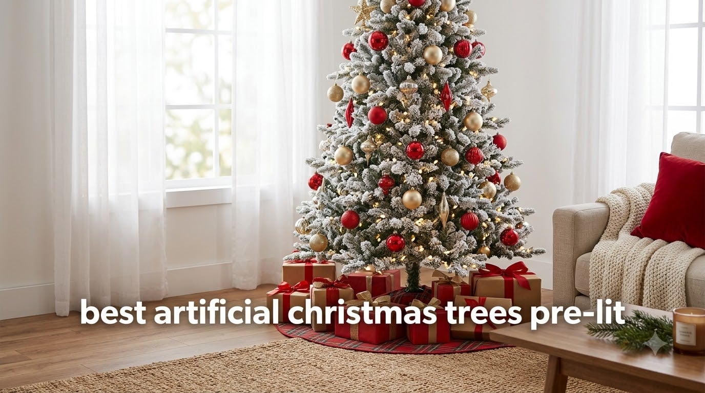 best artificial christmas trees pre-lit