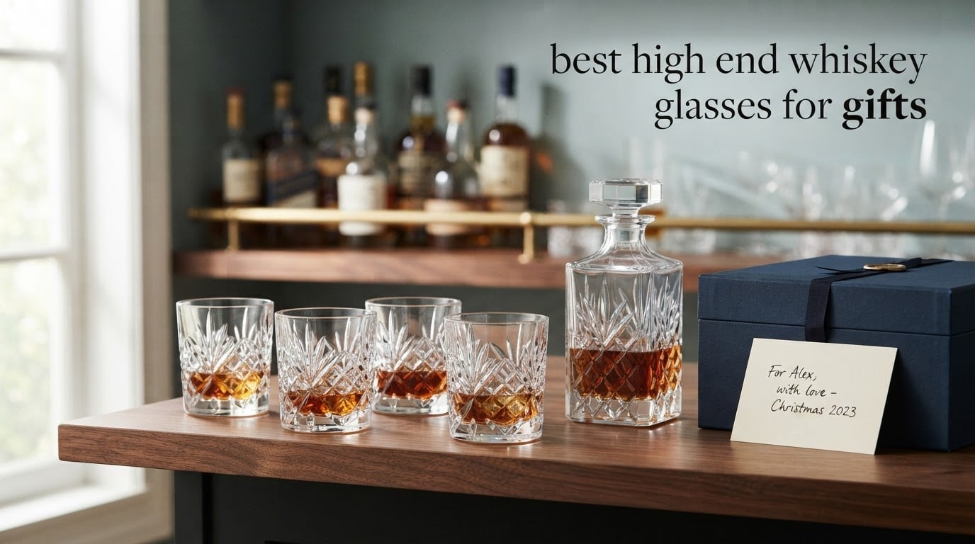 best high end whiskey glasses for gifts