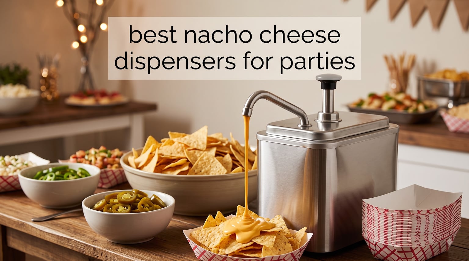 best nacho cheese dispensers for parties
