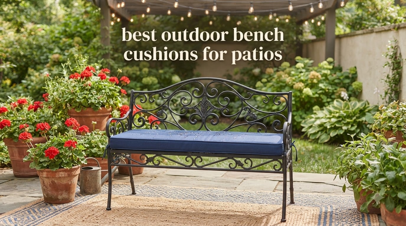 best outdoor bench cushions for patios